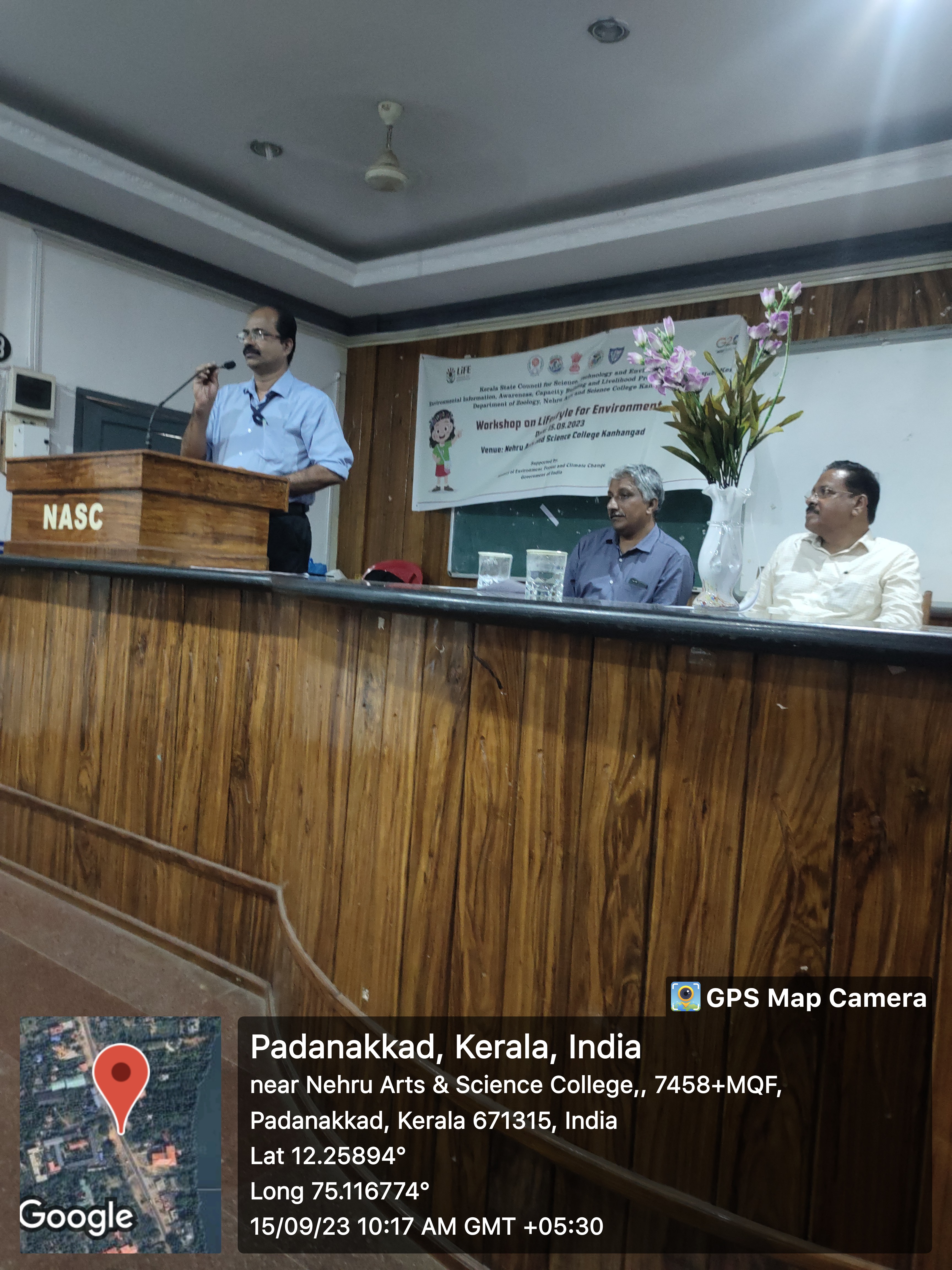 Workshop on LiFE at Nehru Arts & Science College Kanhangad