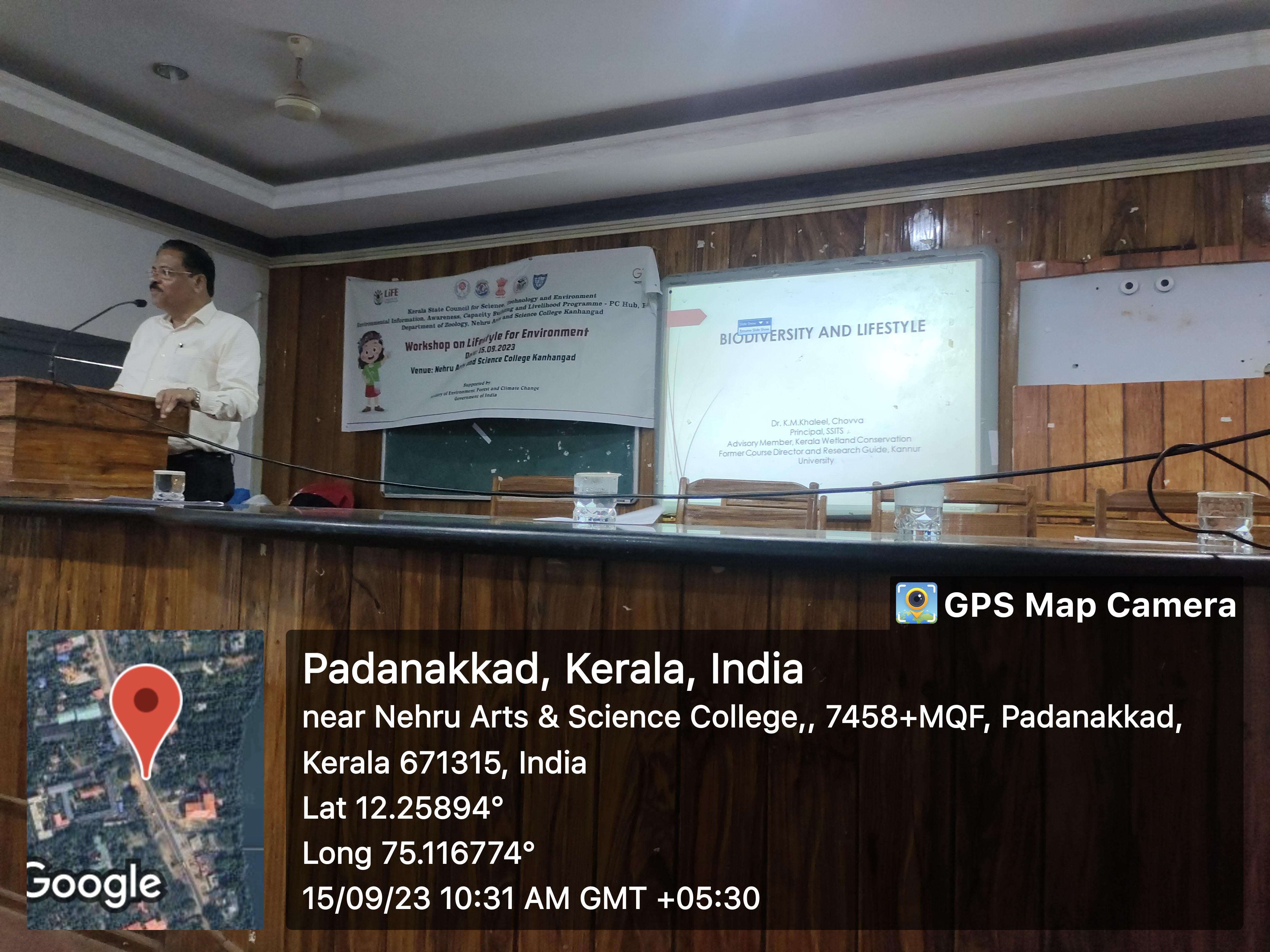  Workshop on LiFE at Nehru Arts & Science College 