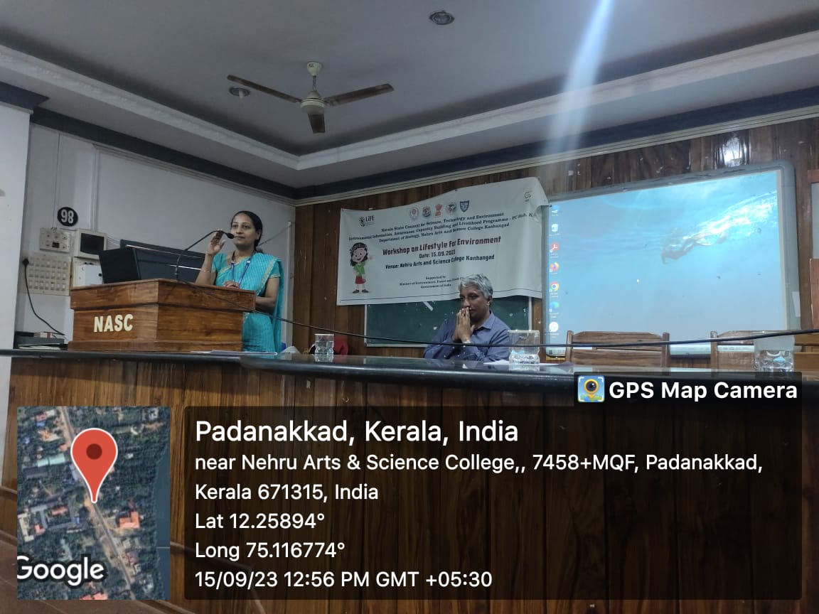 Workshop on LiFE at Nehru Arts & Science College Kanhangad